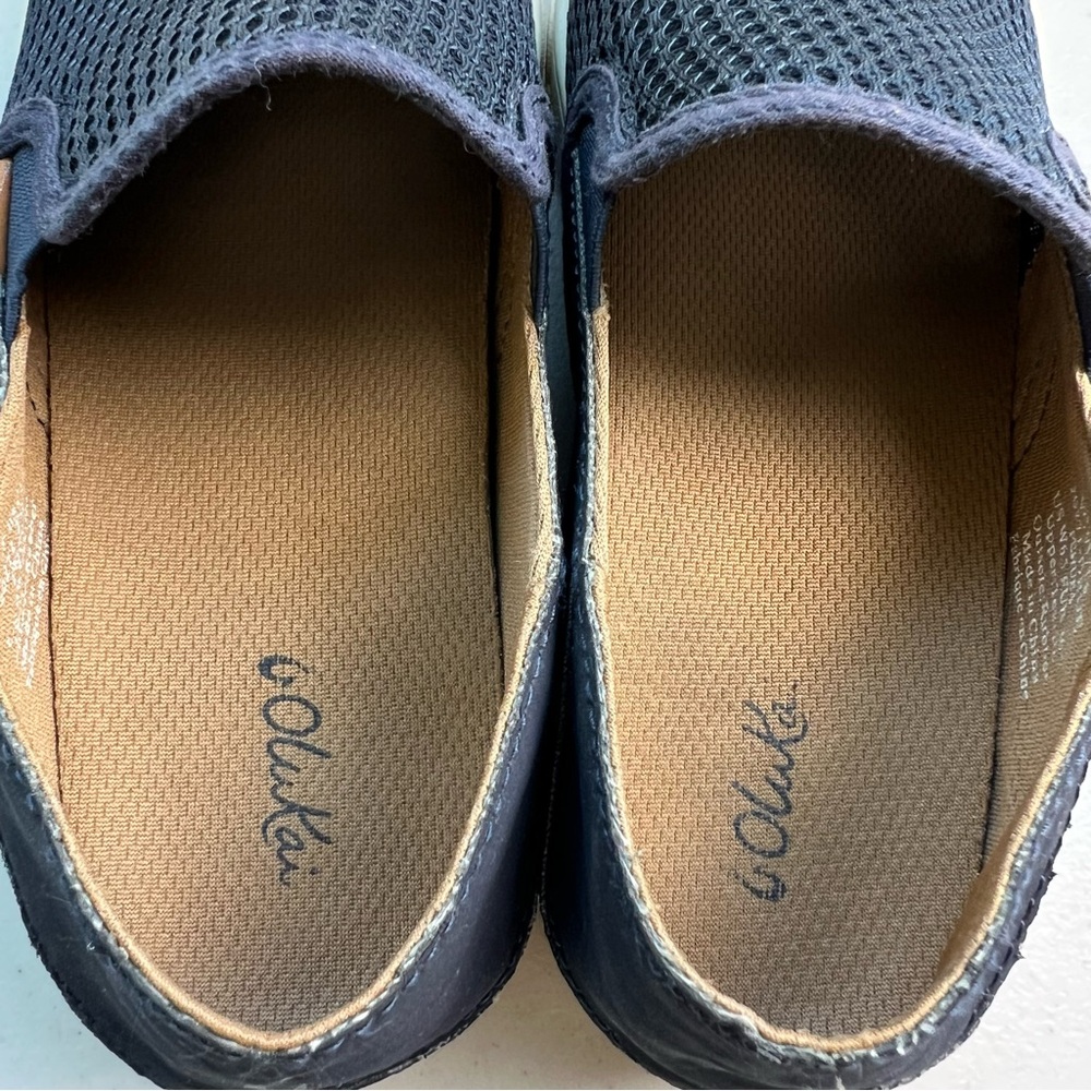 Olukai Dede Pehua Women’s Size 6.5 Slip On Navy Blue Shoes - Picture 7 of 8